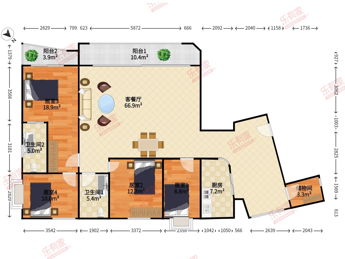 万科金域蓝湾二期户型图