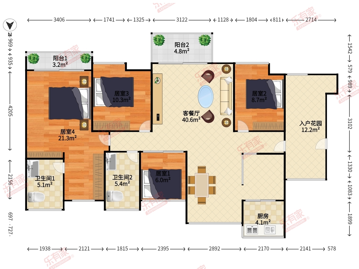 山海美域花园户型图