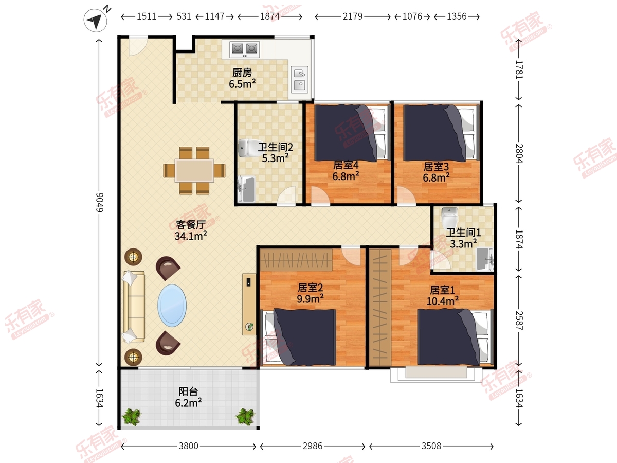 大族云峰二期户型图