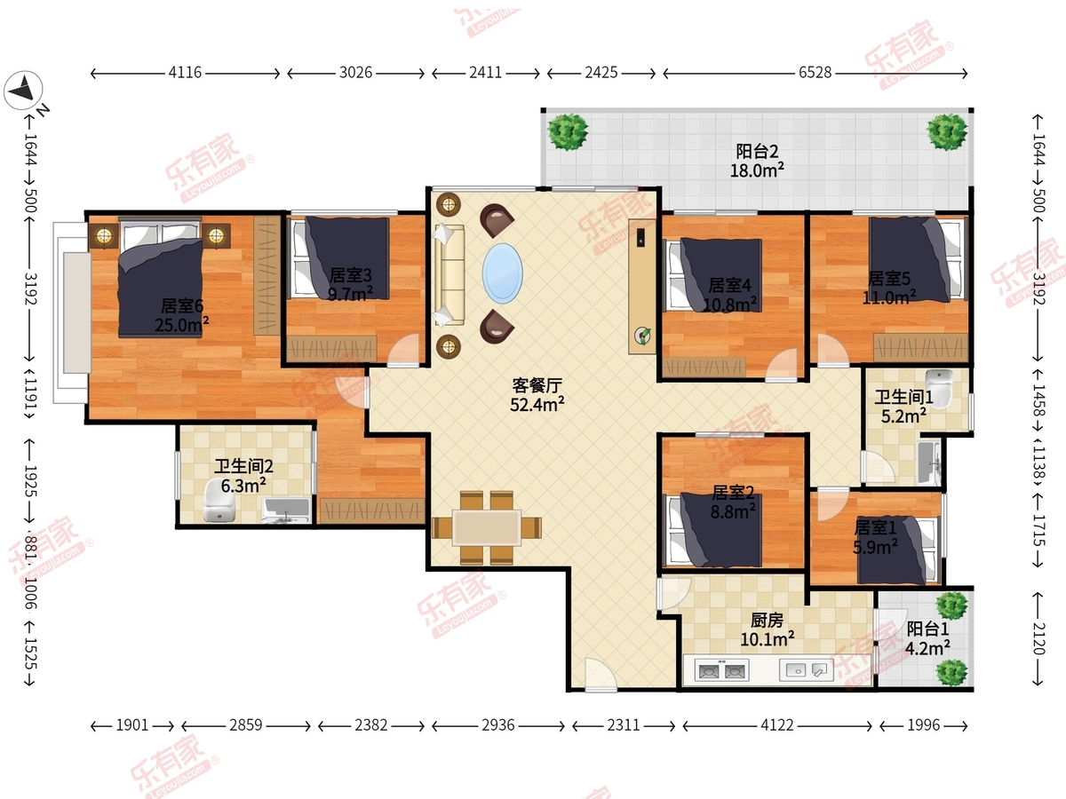 宝能太古城北区户型图