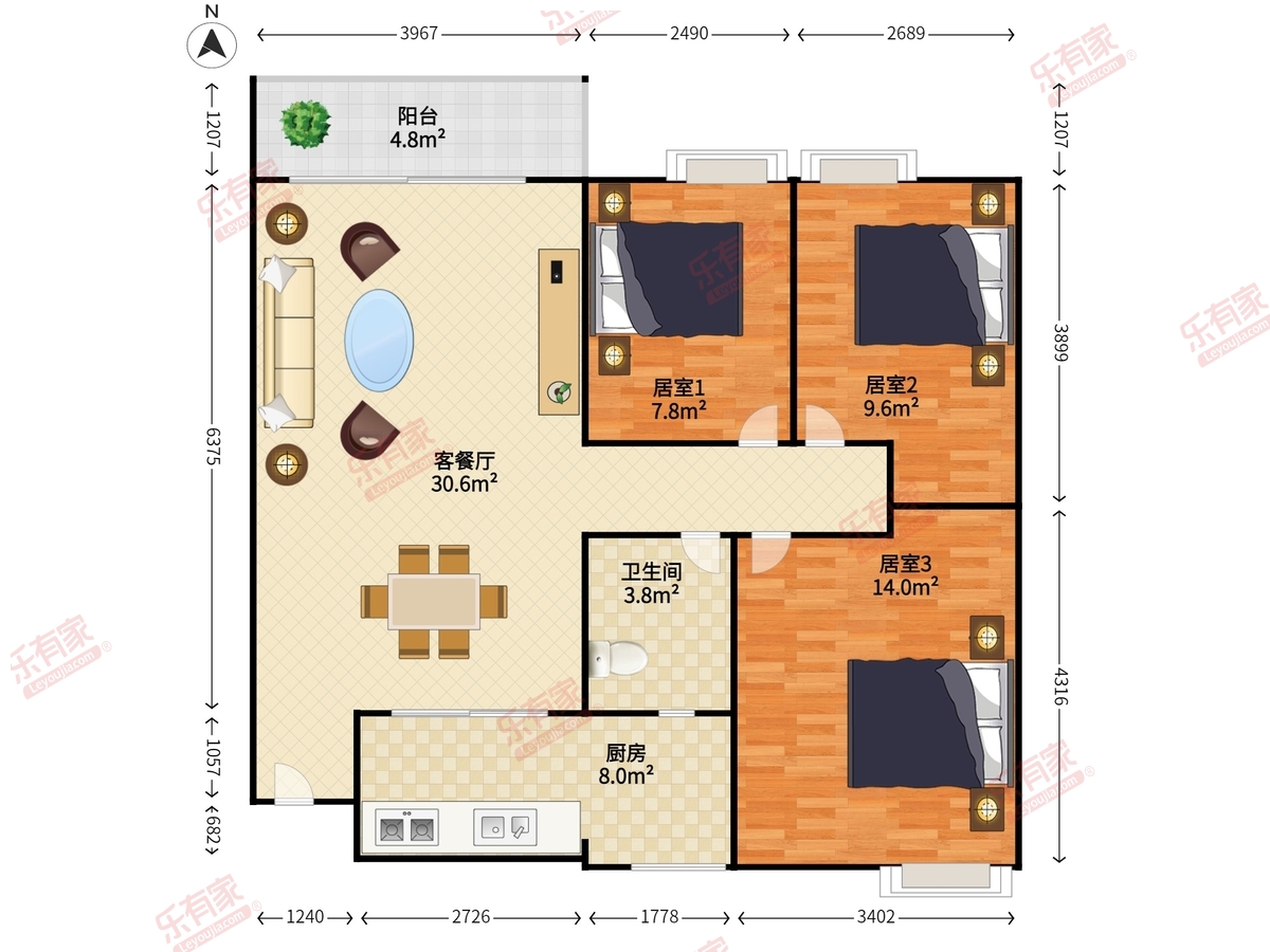 理想家园户型图