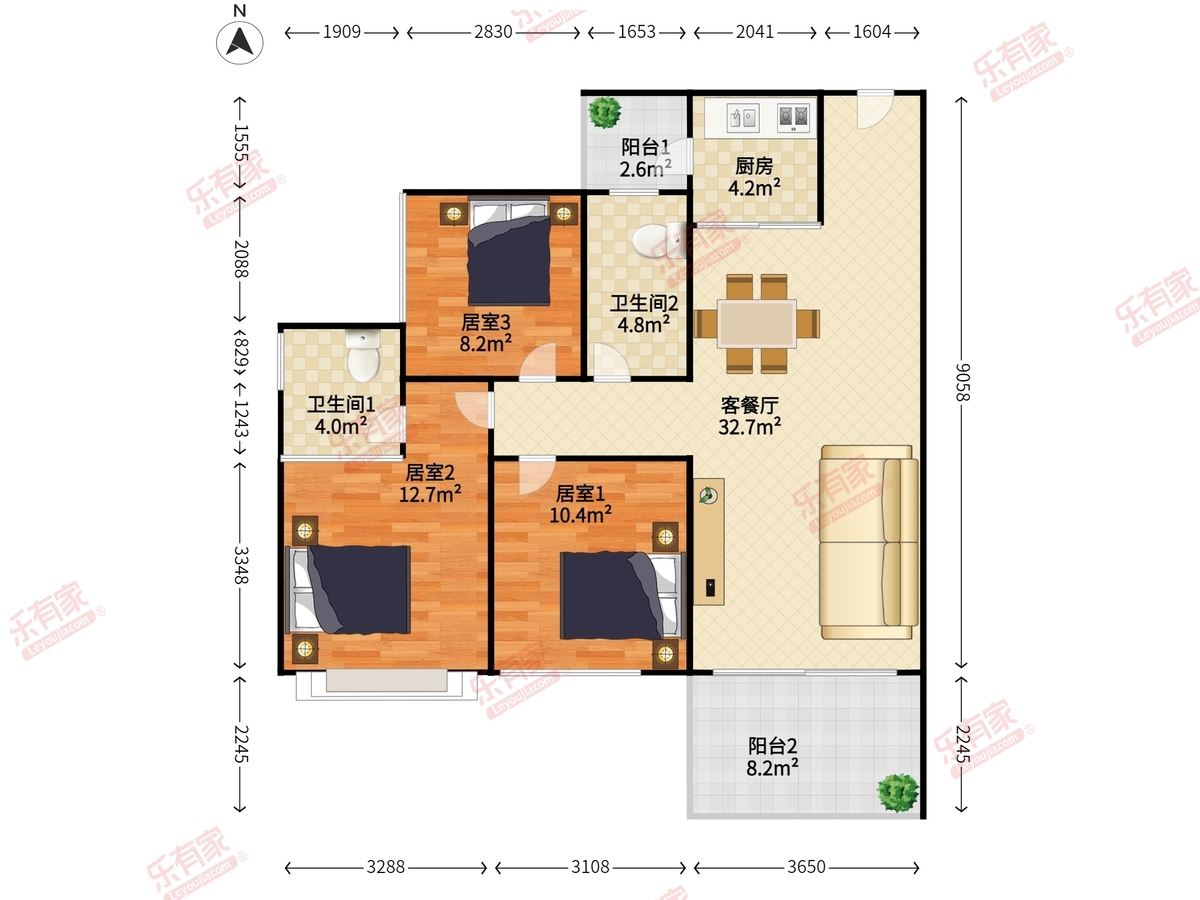 大族河山一期户型图