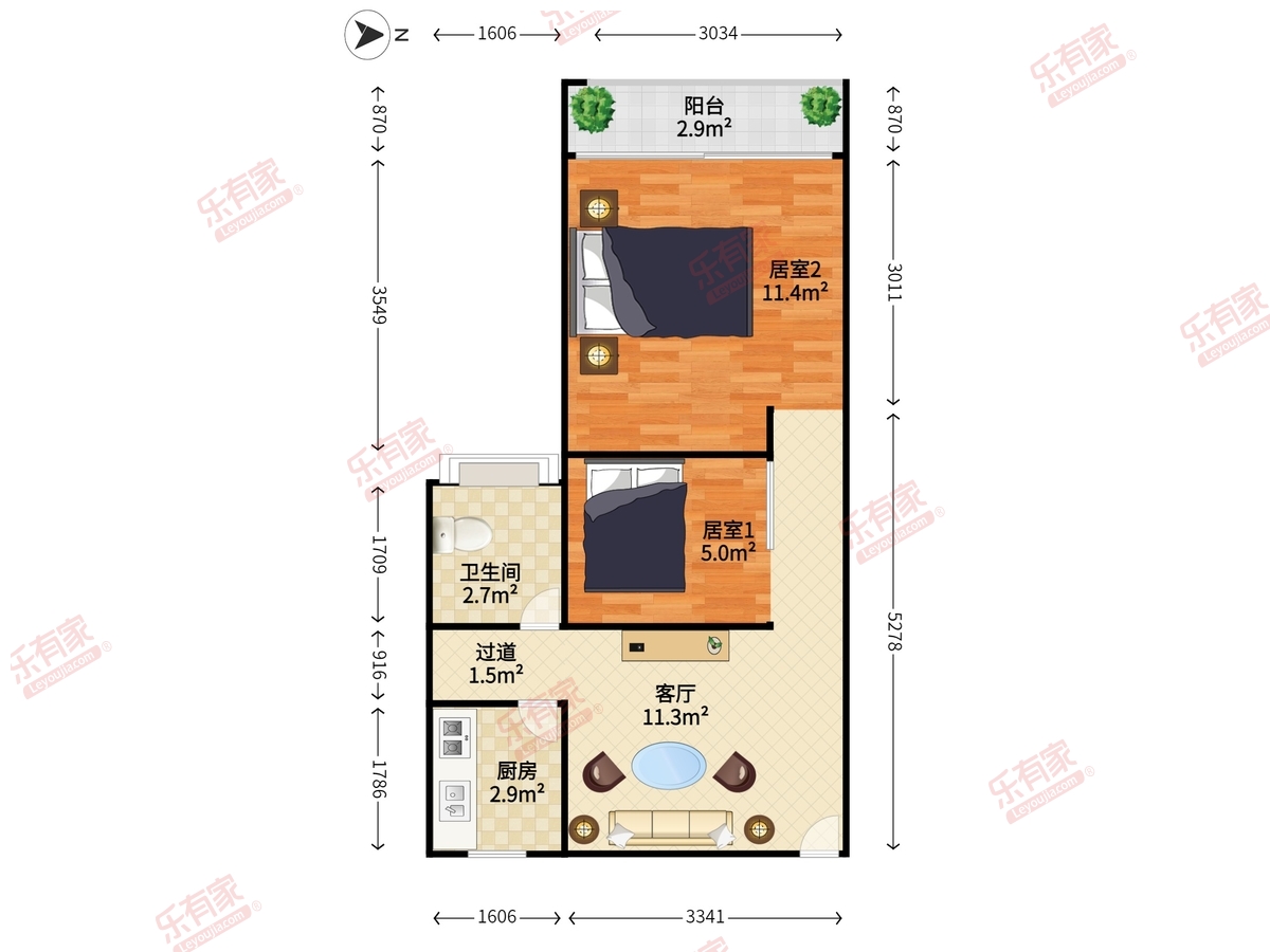 东方银座公馆户型图
