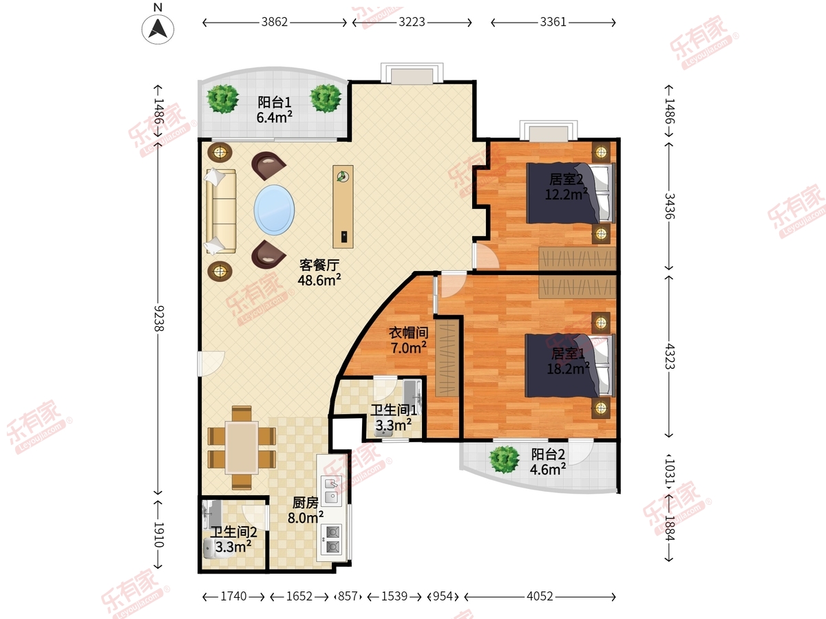 南江街小区(南桥苑)户型图