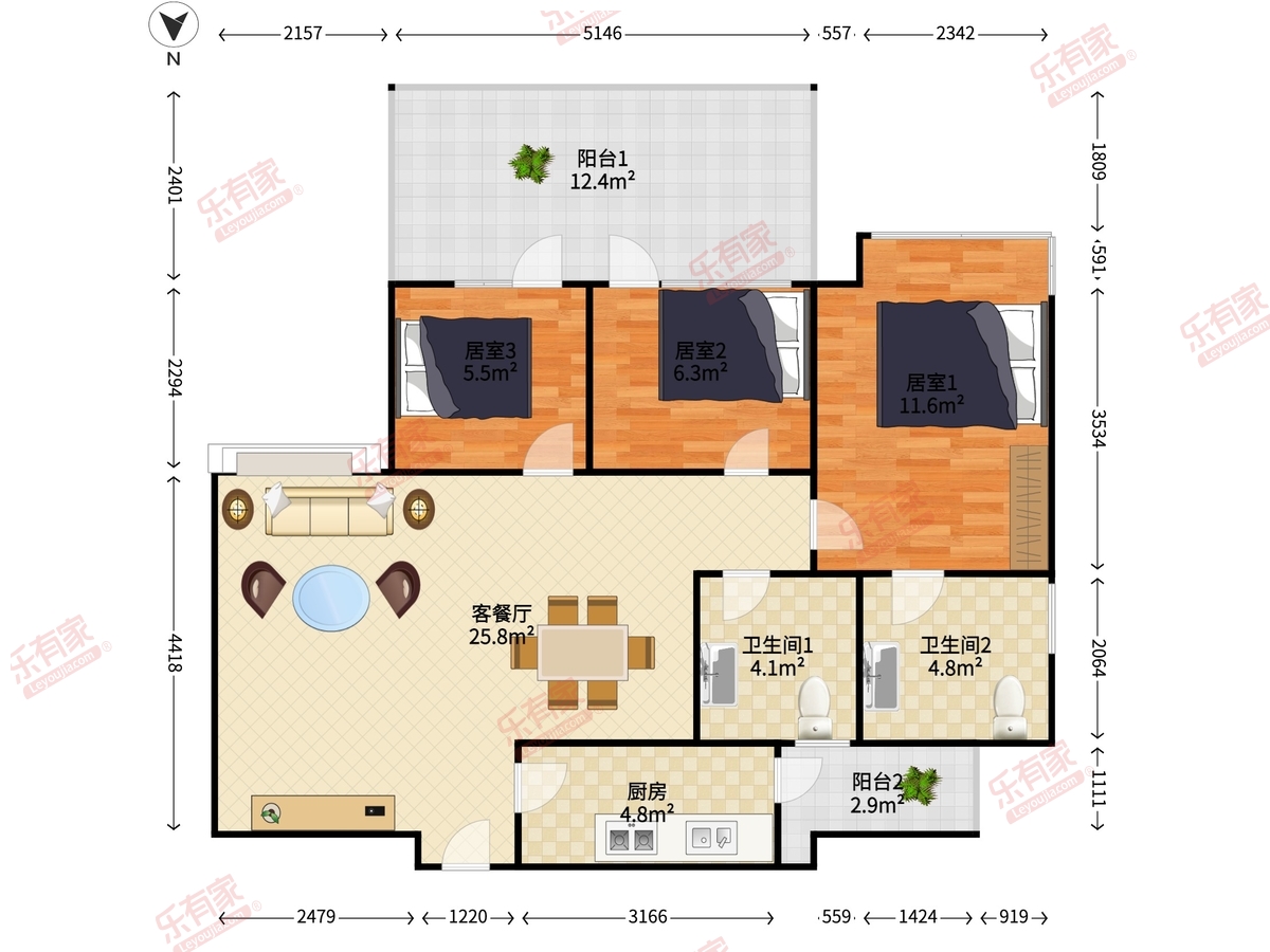 金地梅陇镇三期户型图