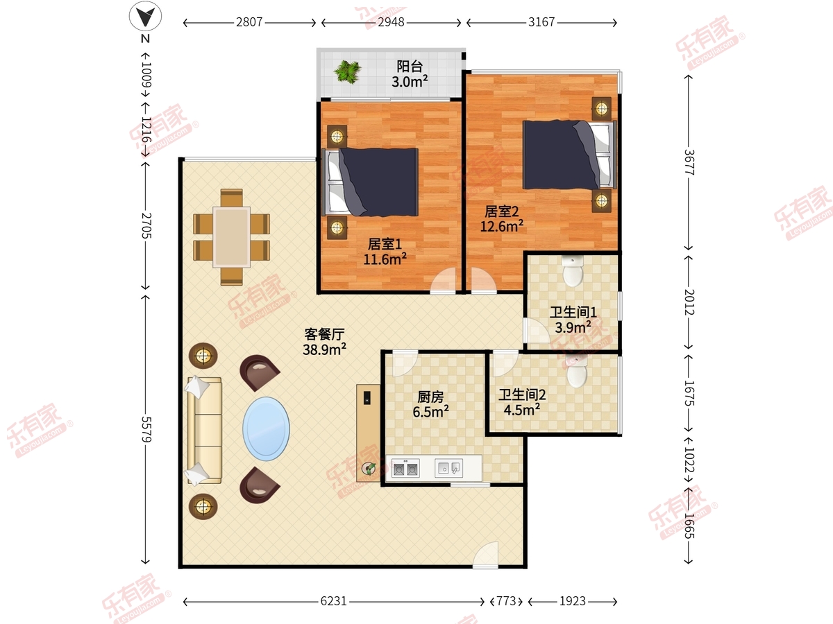 香格名苑户型图