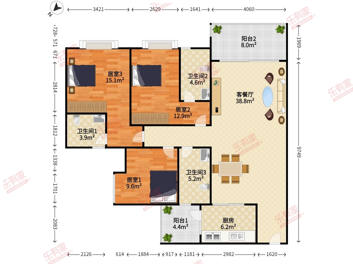 实地璟湖城户型图