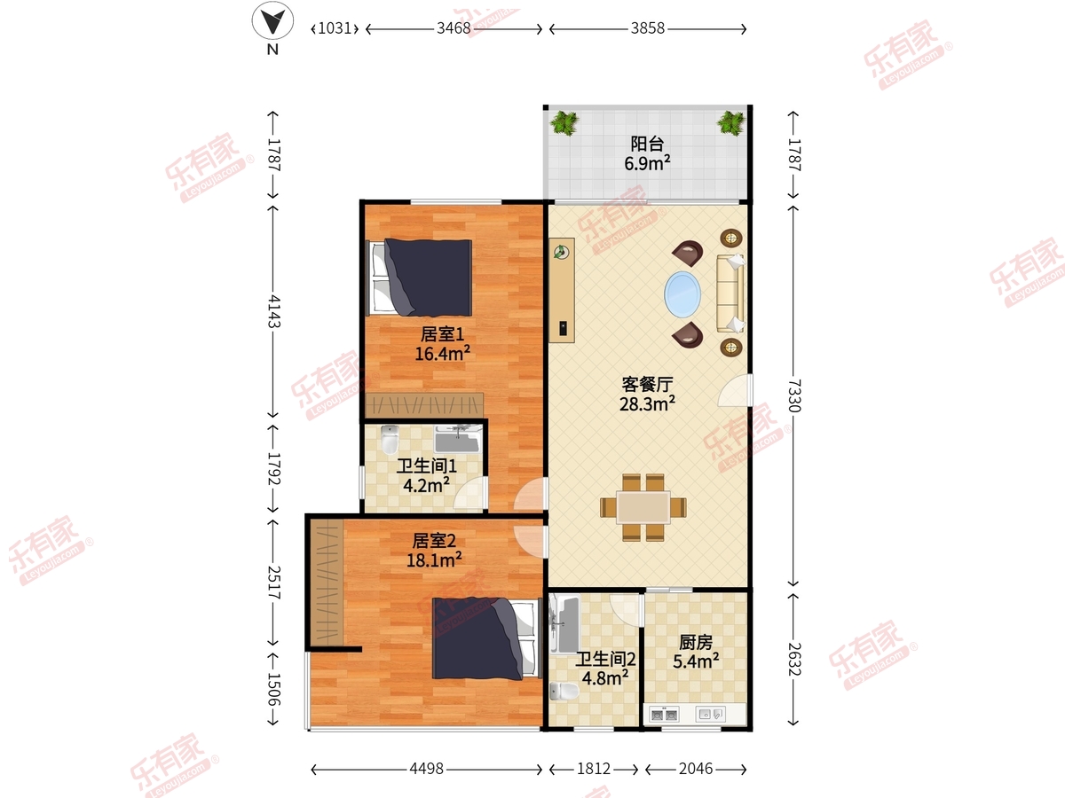 富豪山庄(中山)户型图