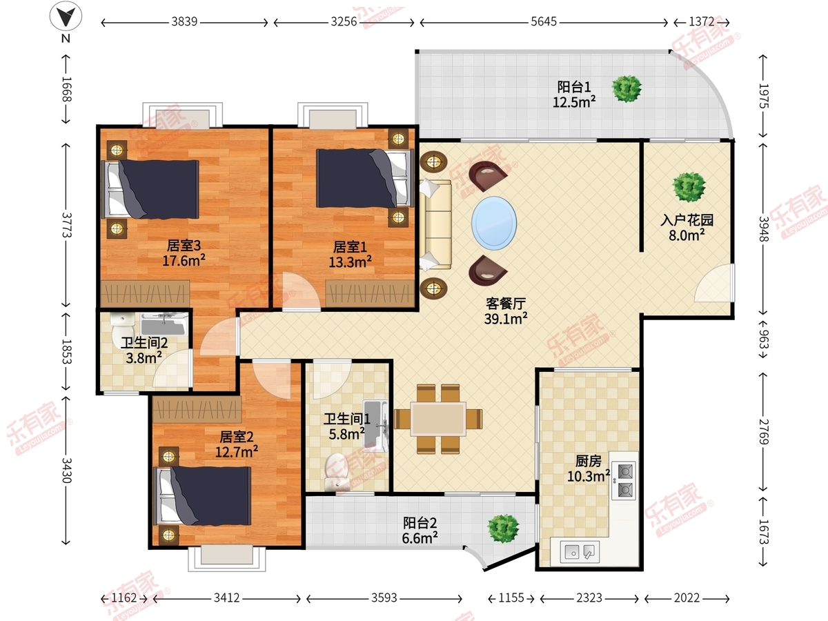 岭南公馆盈丽美居户型图