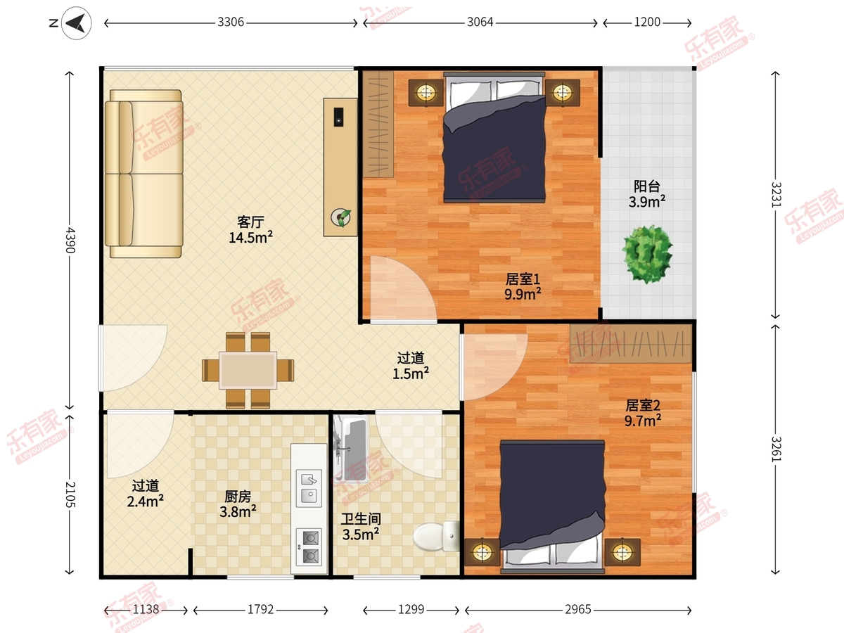 爱榕园住宅楼户型图