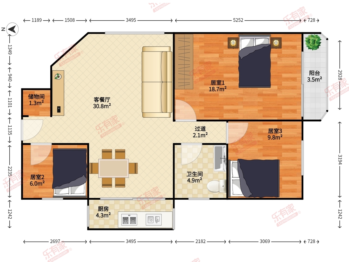 怡园大厦户型图
