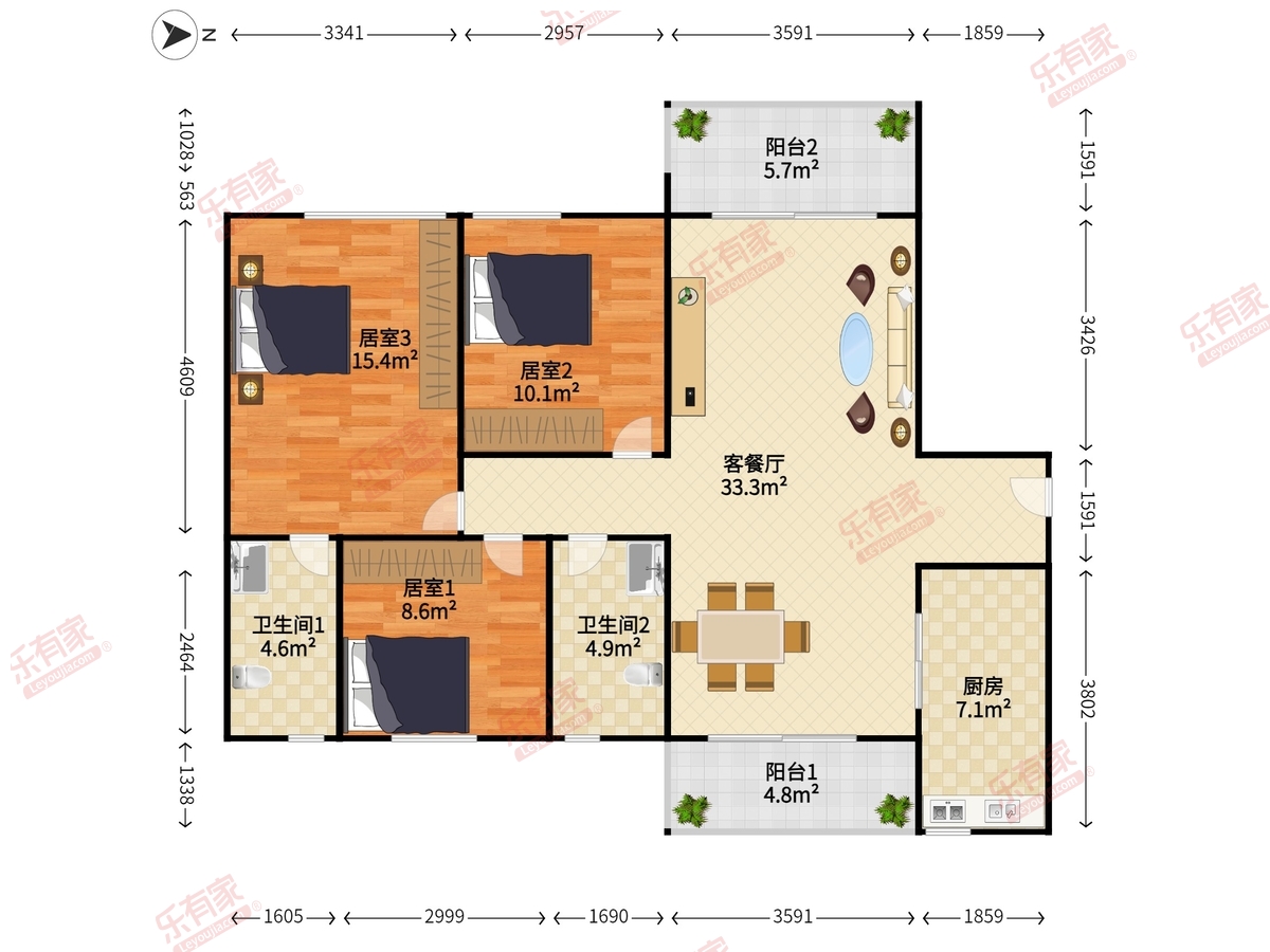 雅居乐山海郡户型图
