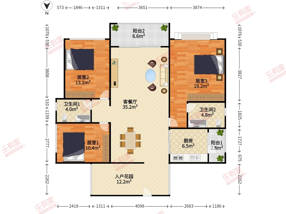 星港城市名都A区户型图