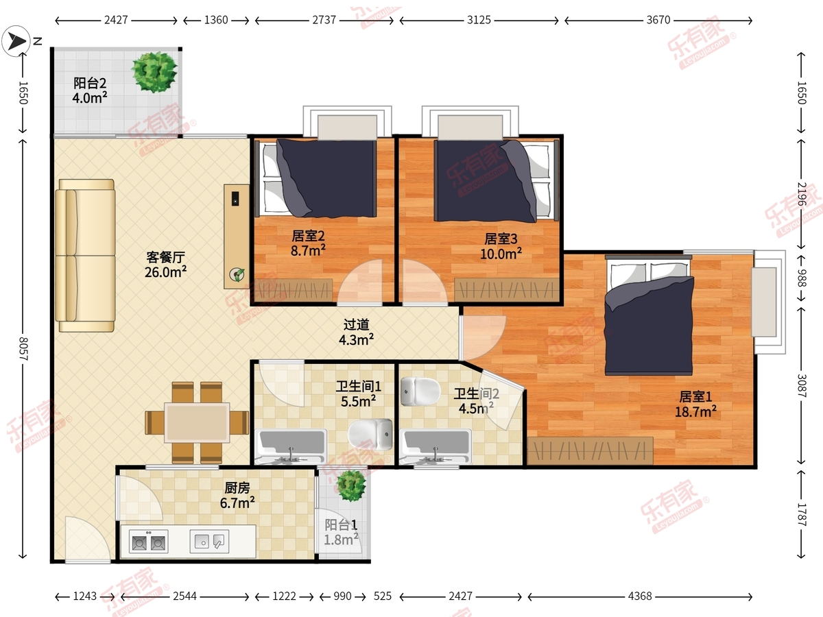 缤纷假日豪园户型图