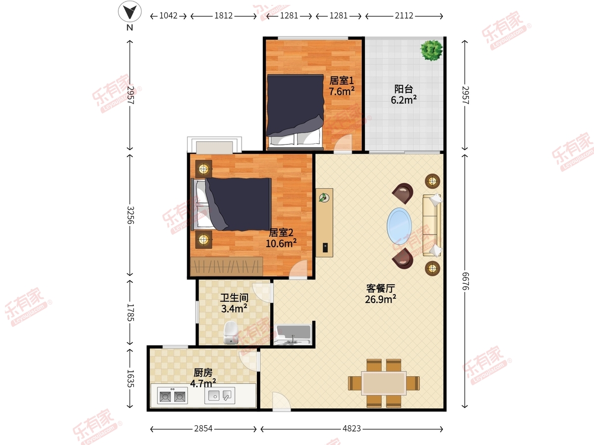 万科金色领域花园户型图