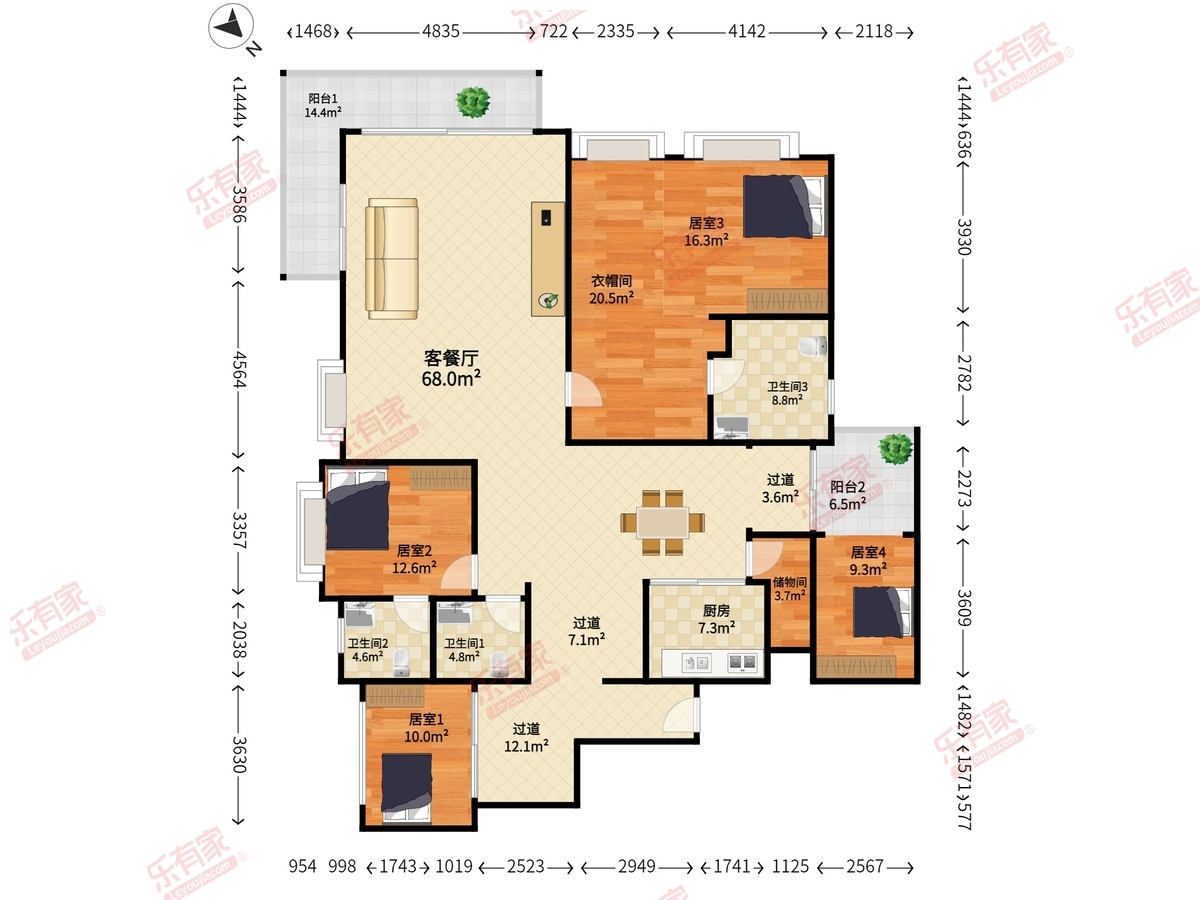 半岛城邦二期户型图