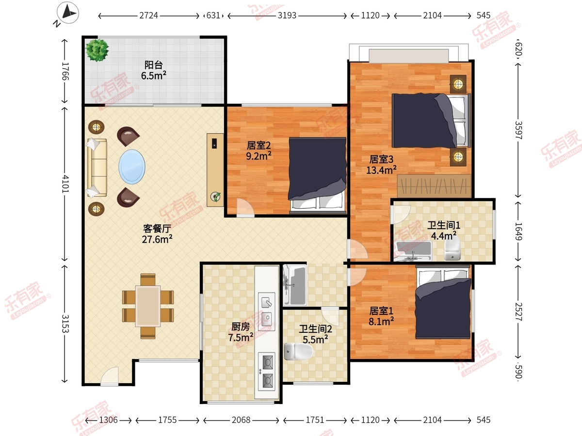 嘉宏湾花园二期户型图