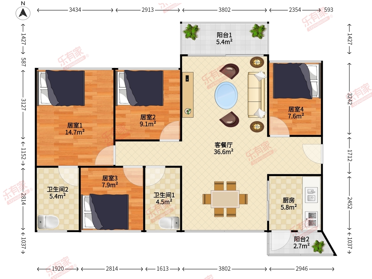 龙光玖龙台户型图