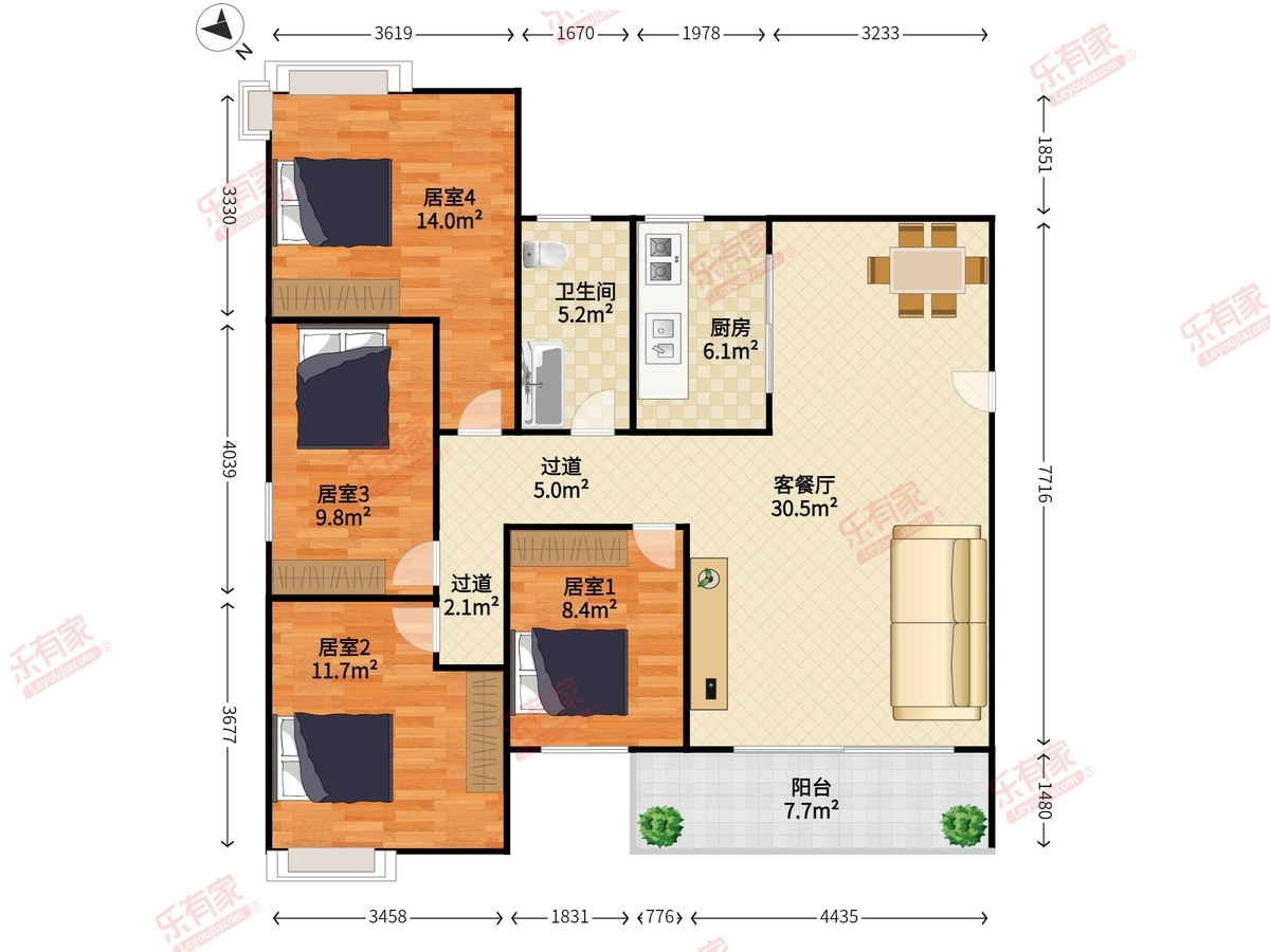 金景豪苑（金成名苑2期）户型图