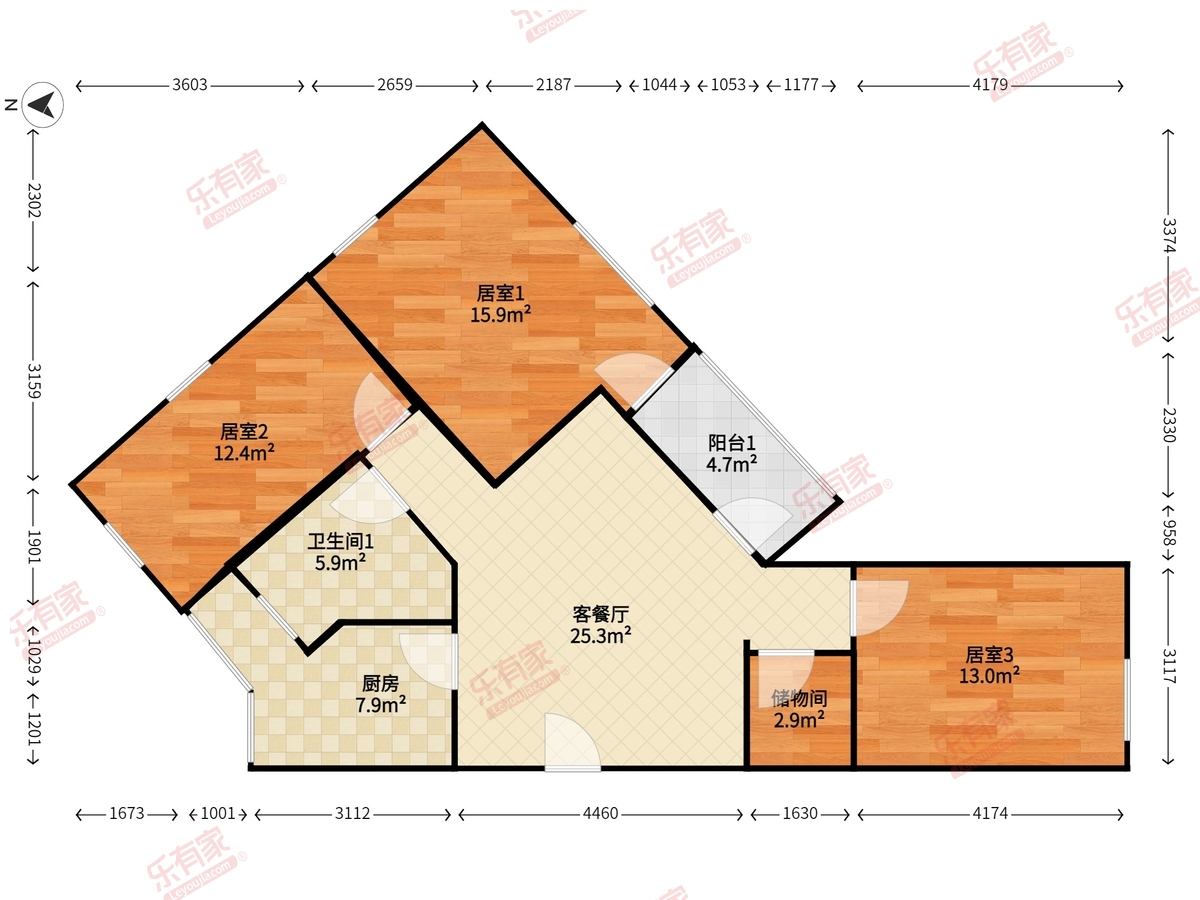 裕安花园户型图
