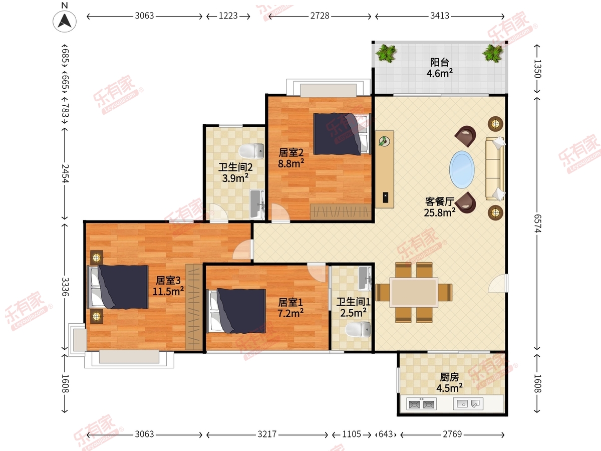 远洋新天地家园户型图