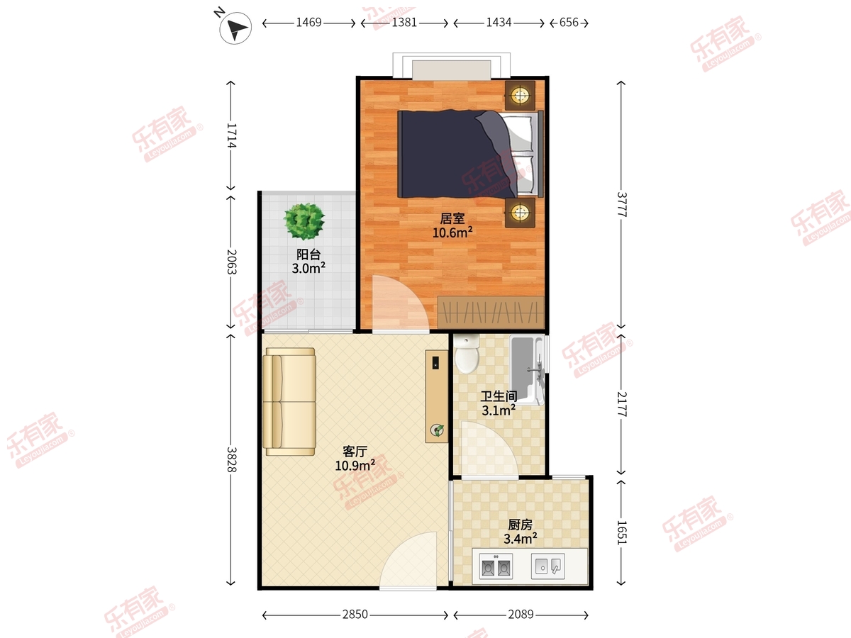 裕康时尚名居户型图