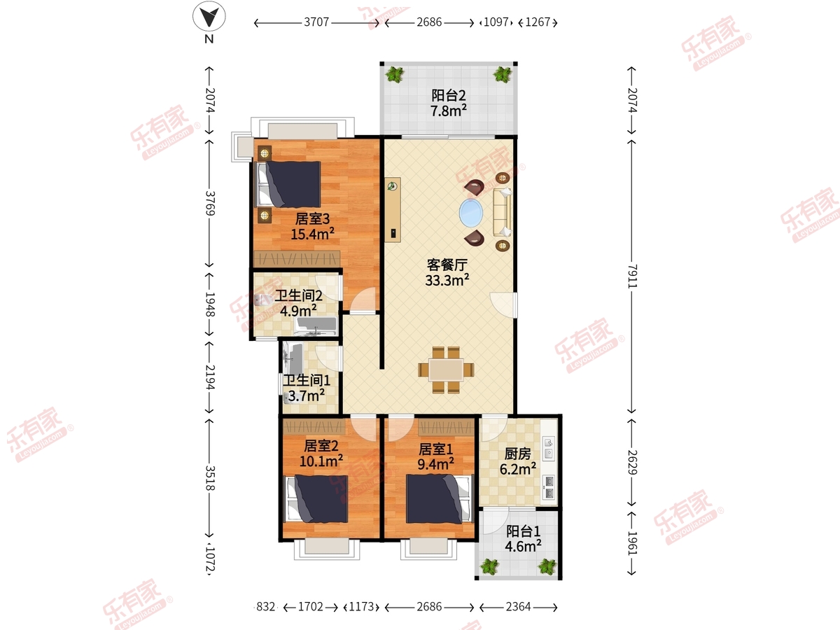 大信新家园二期户型图