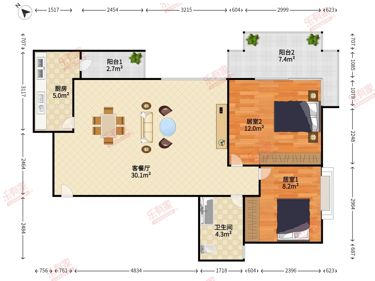 中海西岸华府户型图