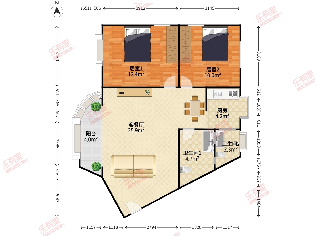 福滨新村户型图