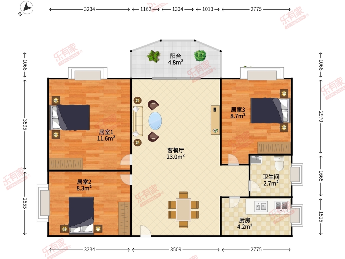 翠雅居二期户型图