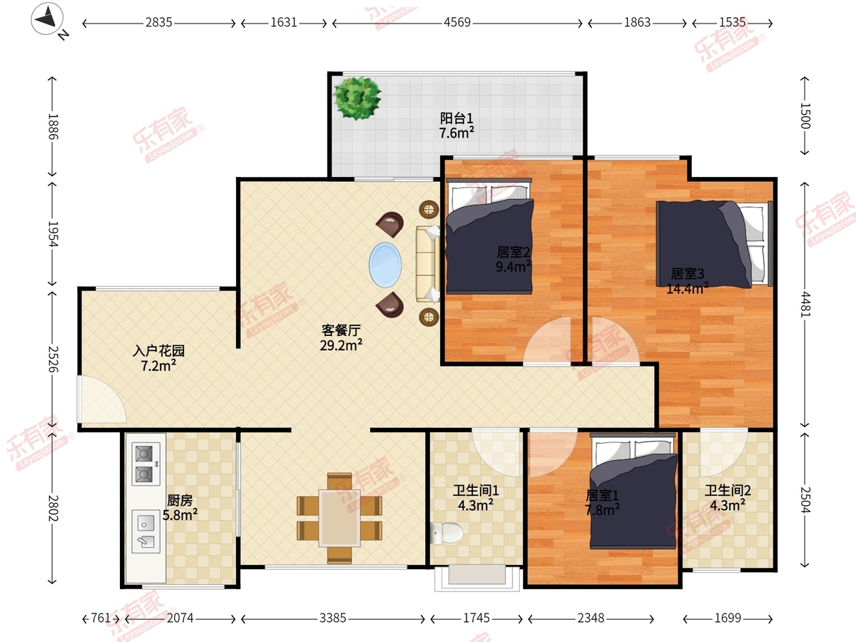 金域豪庭三期户型图