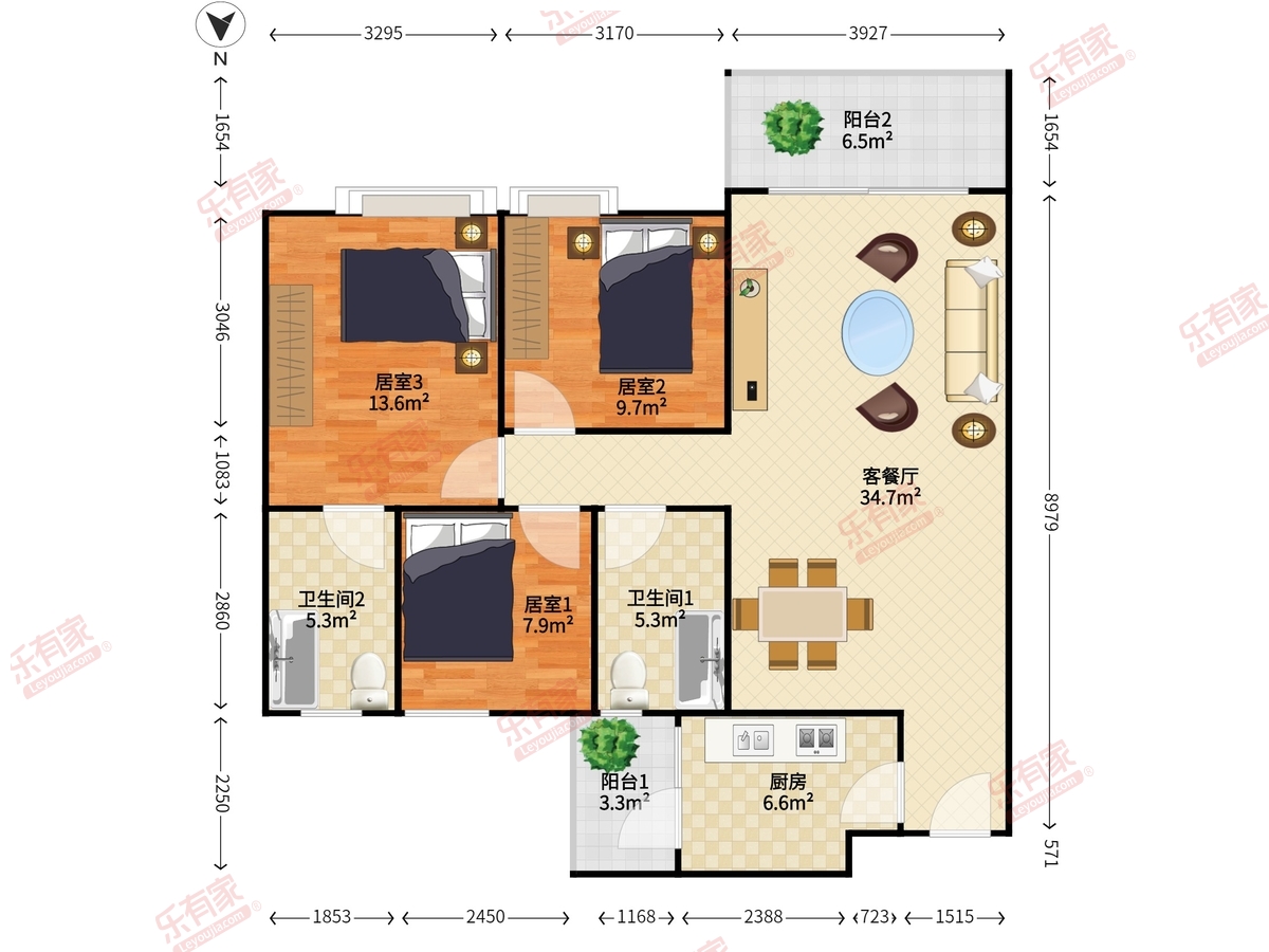 南航花园户型图