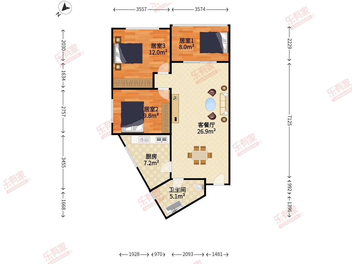 核电花园（东区）户型图