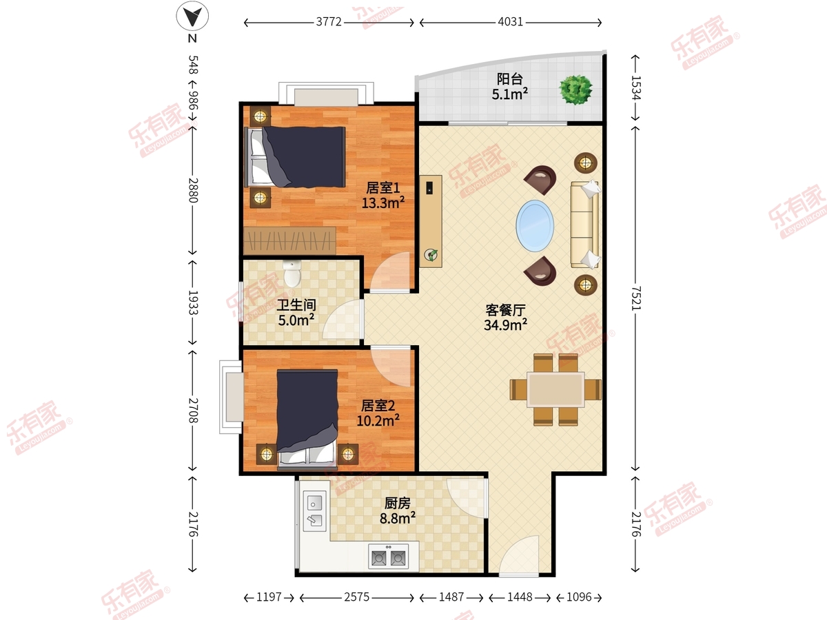 桃源居13区户型图