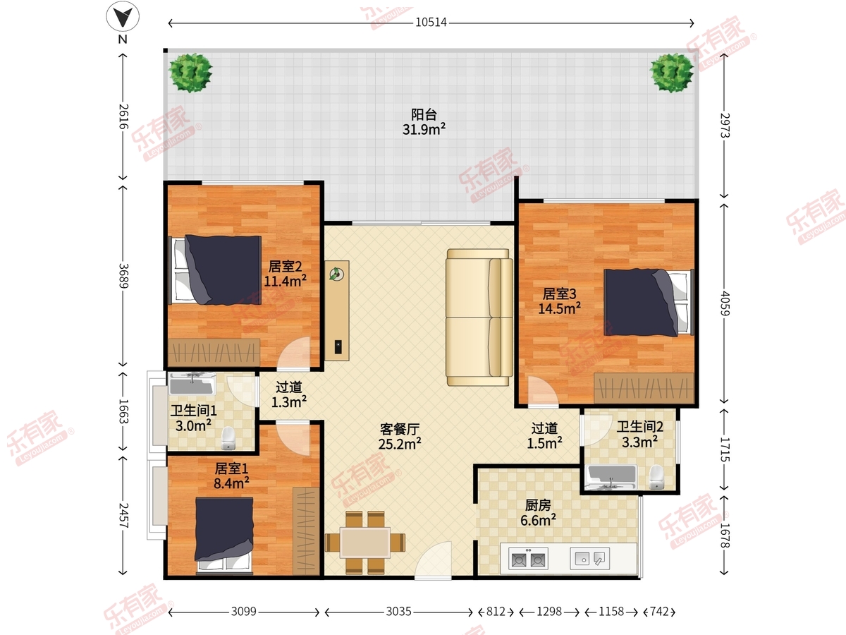 雅福居户型图
