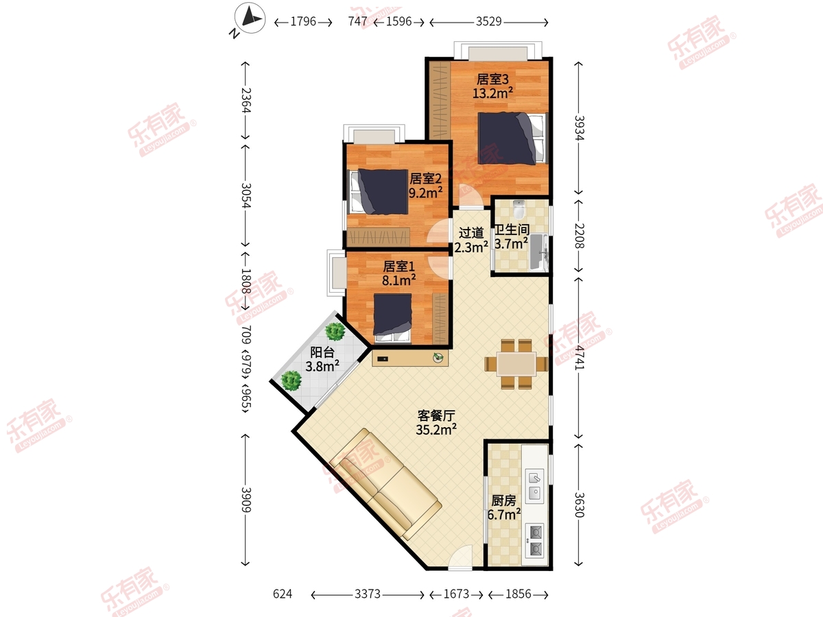 梅林一村七区户型图