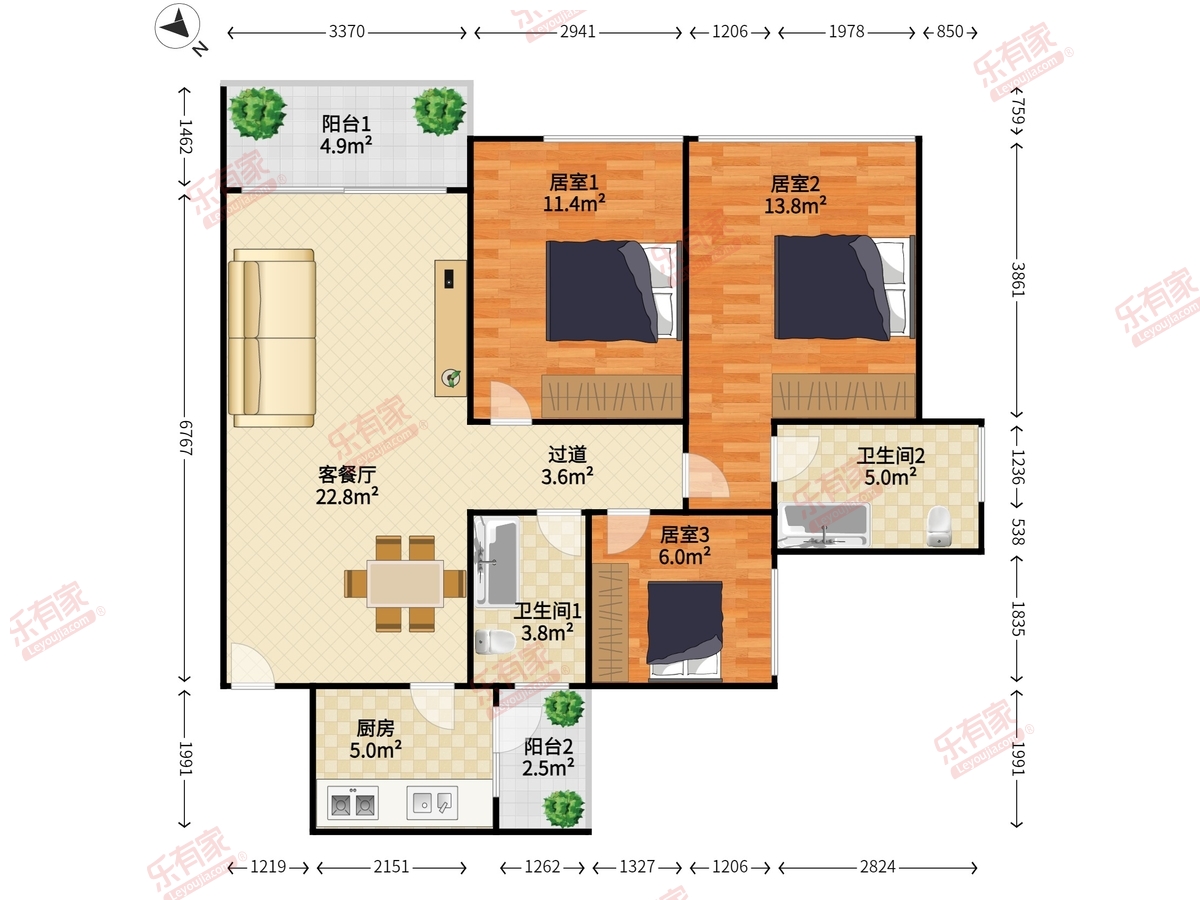 前城滨海花园户型图