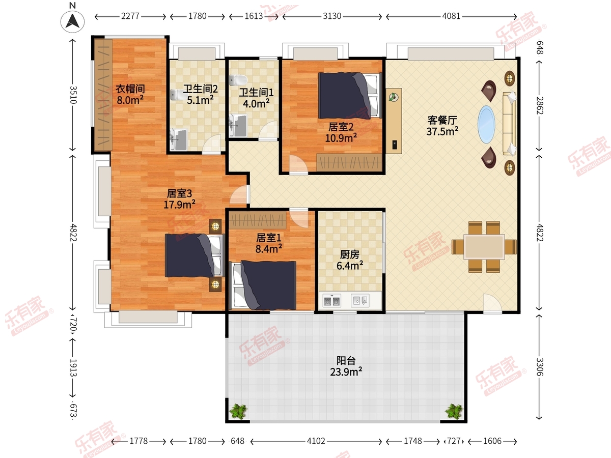 鼎太风华五期户型图
