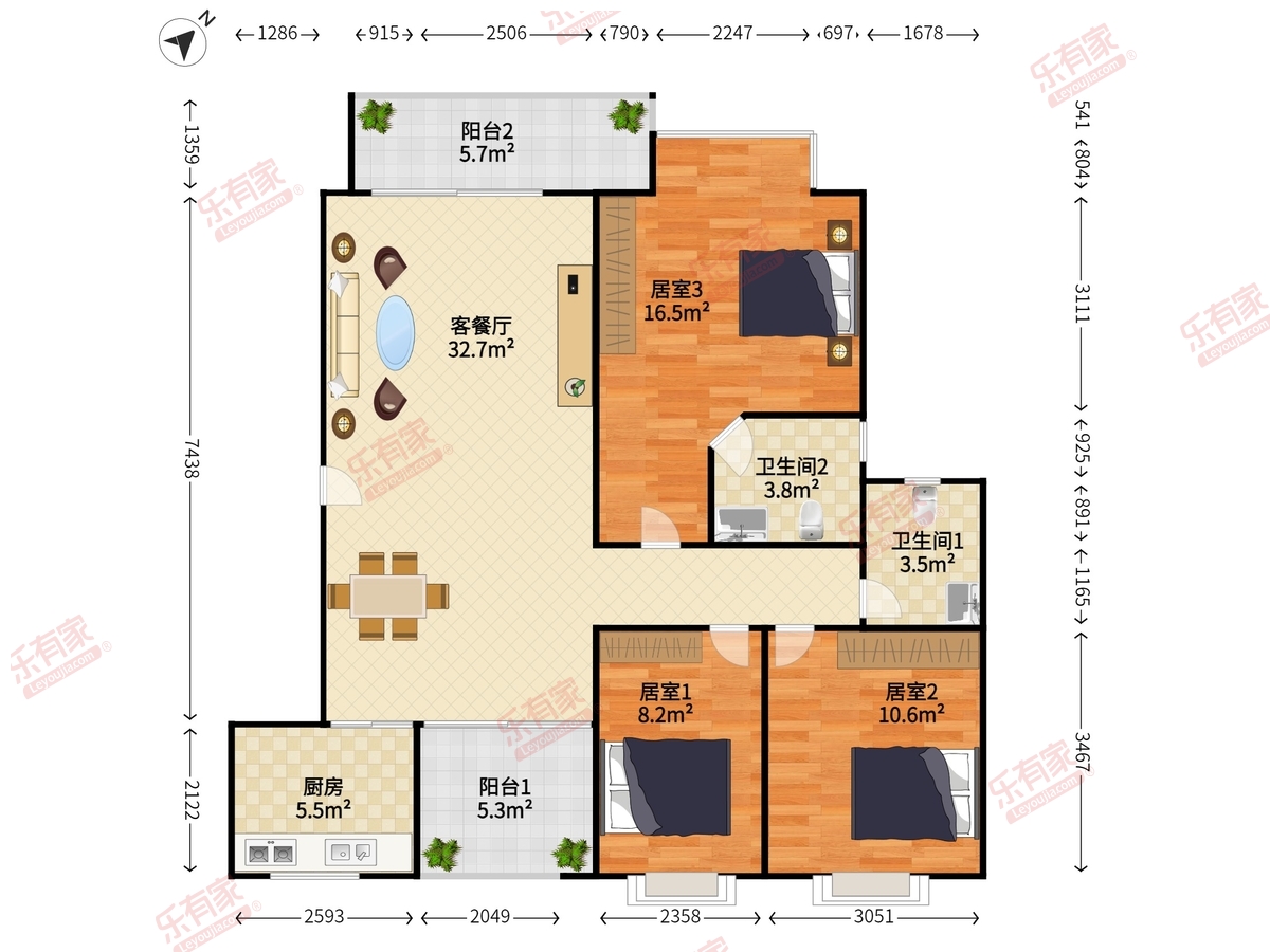 蓝波湾豪庭户型图