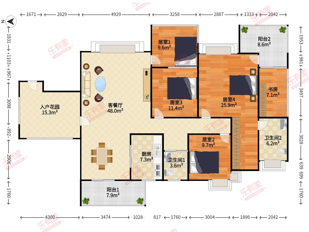 御府名筑花园户型图