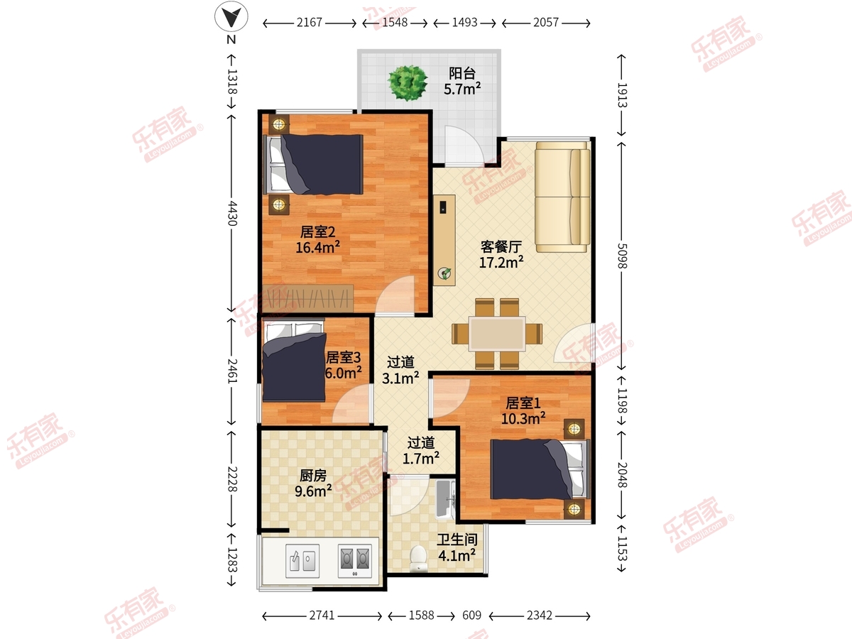 马古岭小区户型图