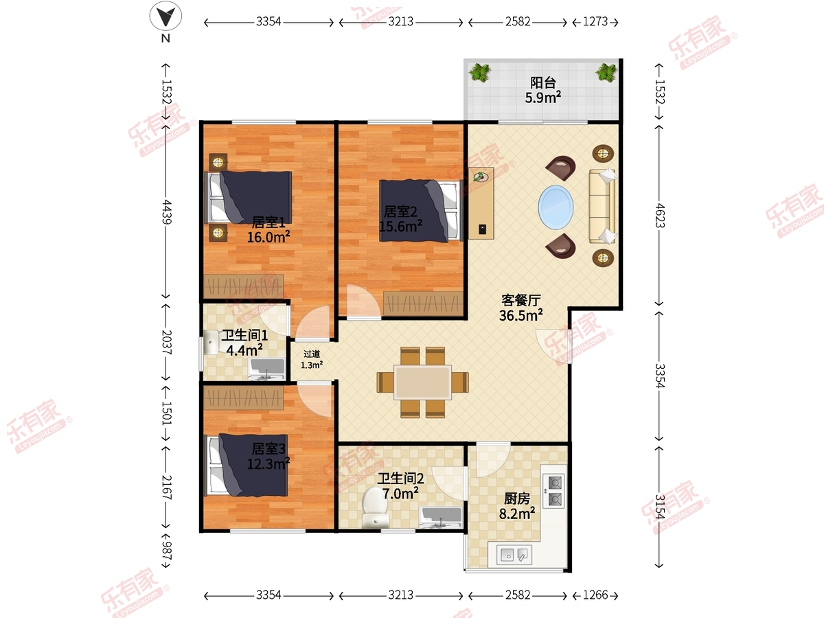 建设花园户型图