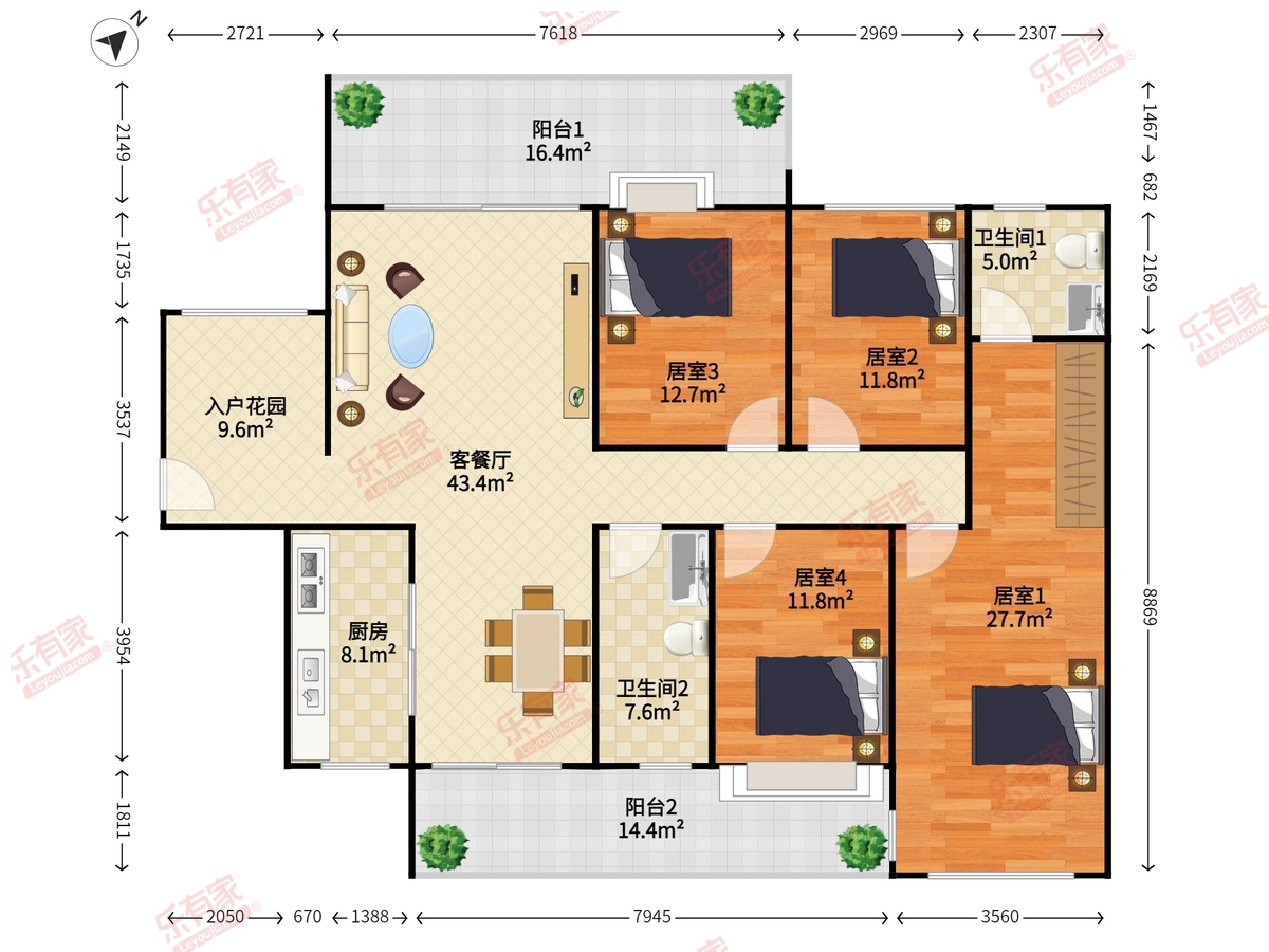 深房传麒山户型图