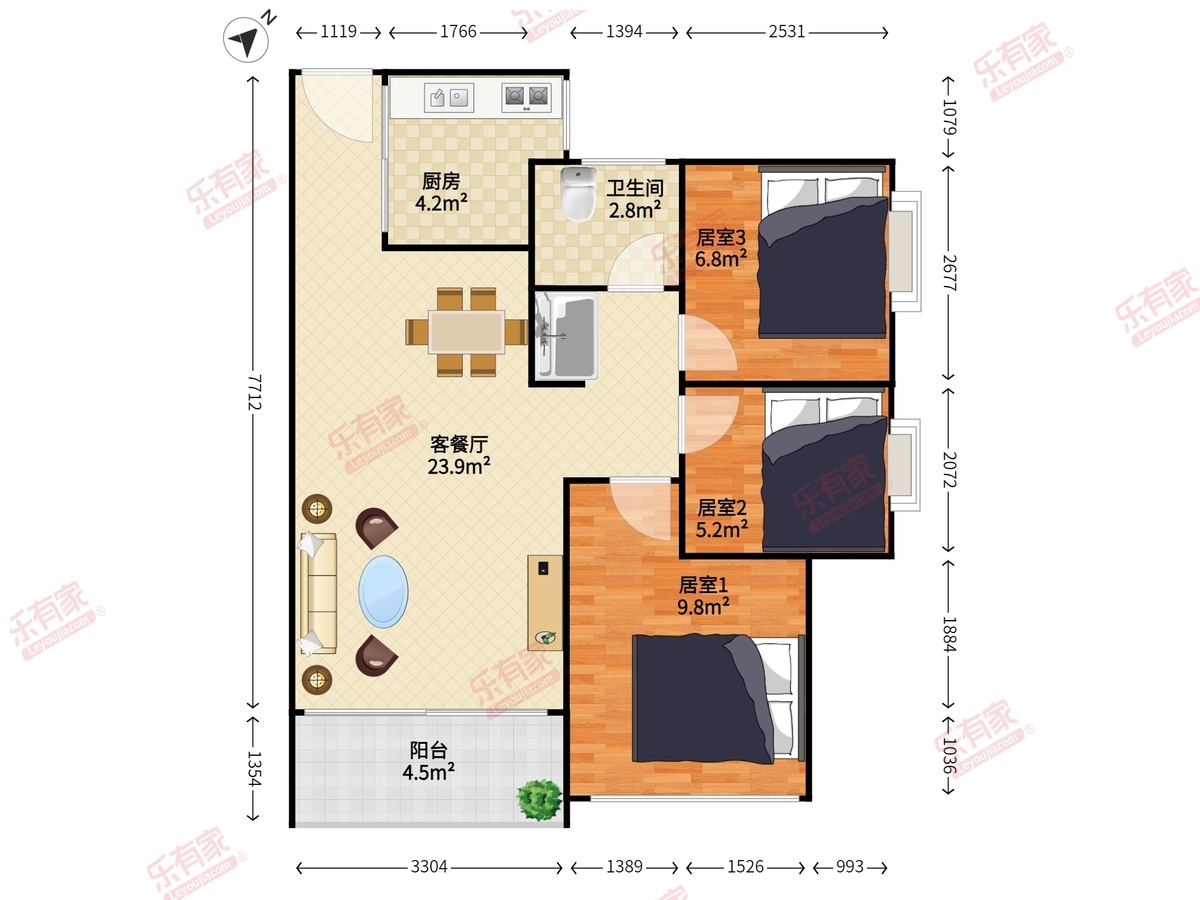 银领公馆户型图