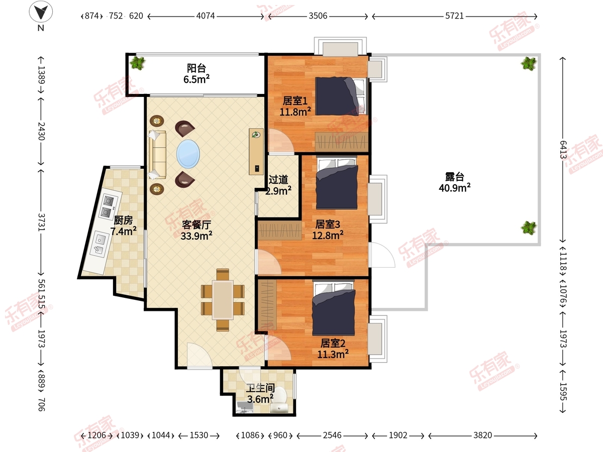 天然居户型图