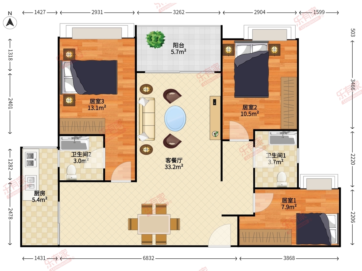 海伦天空花园户型图