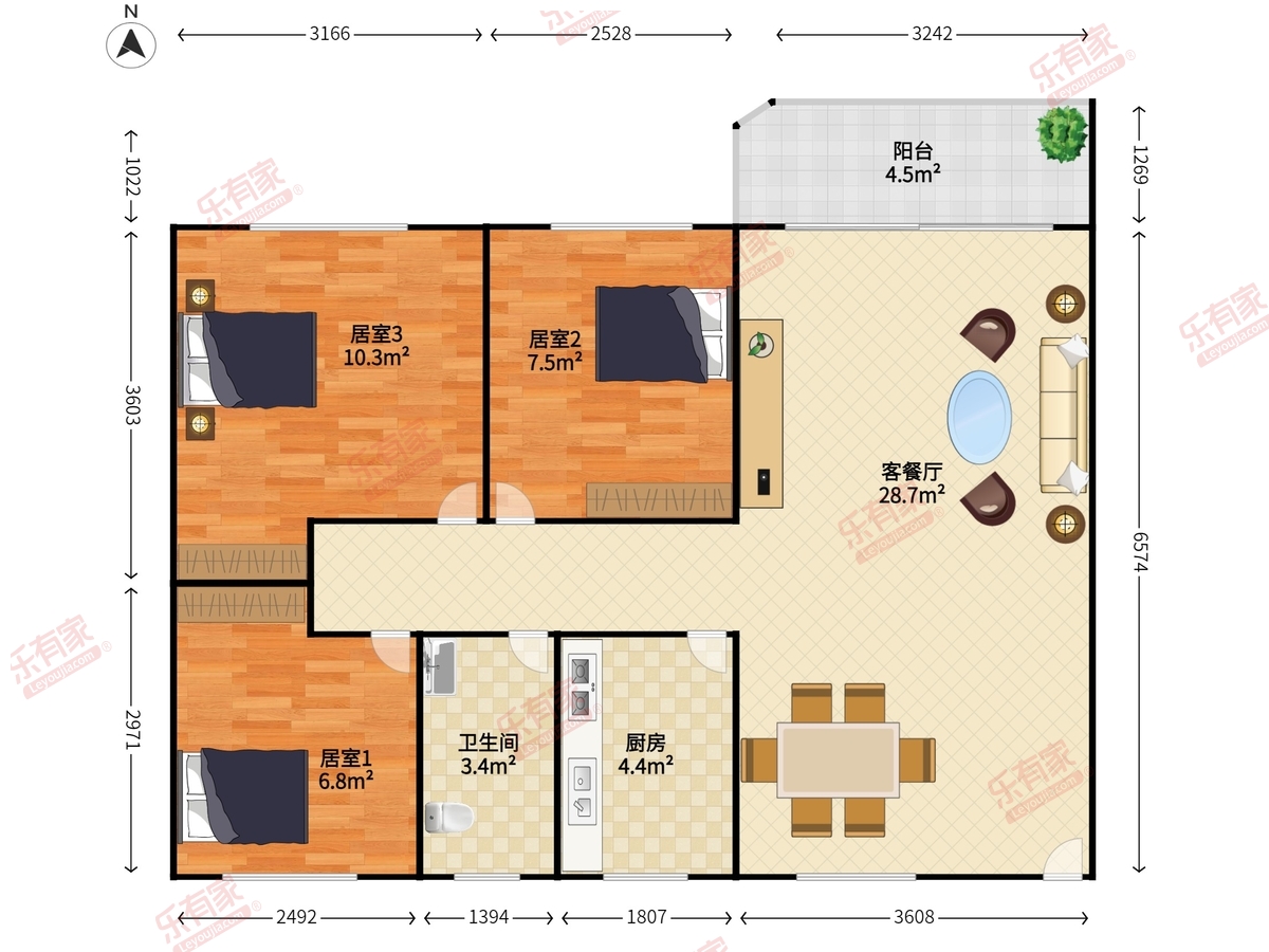 爱地花园户型图