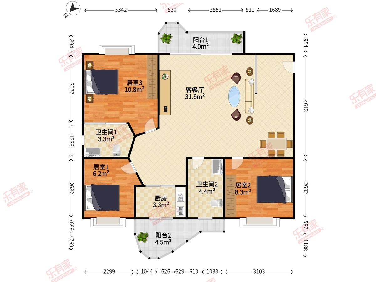 翡翠园山湖居二期户型图