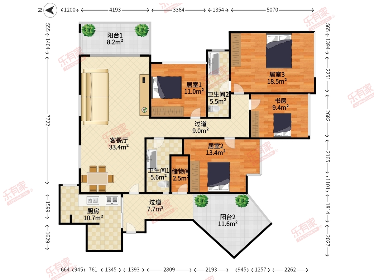 中旅国际公馆二期户型图