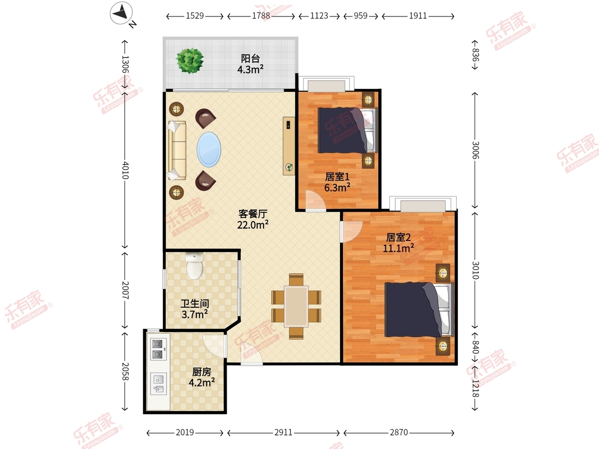 骏皇名居户型图